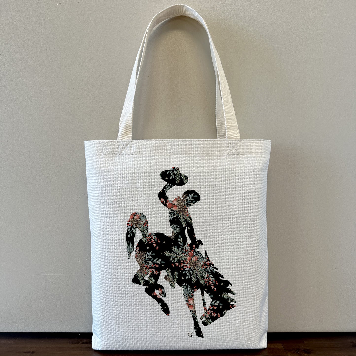 Pine & Pip Berry Black Bucking Horse Tote