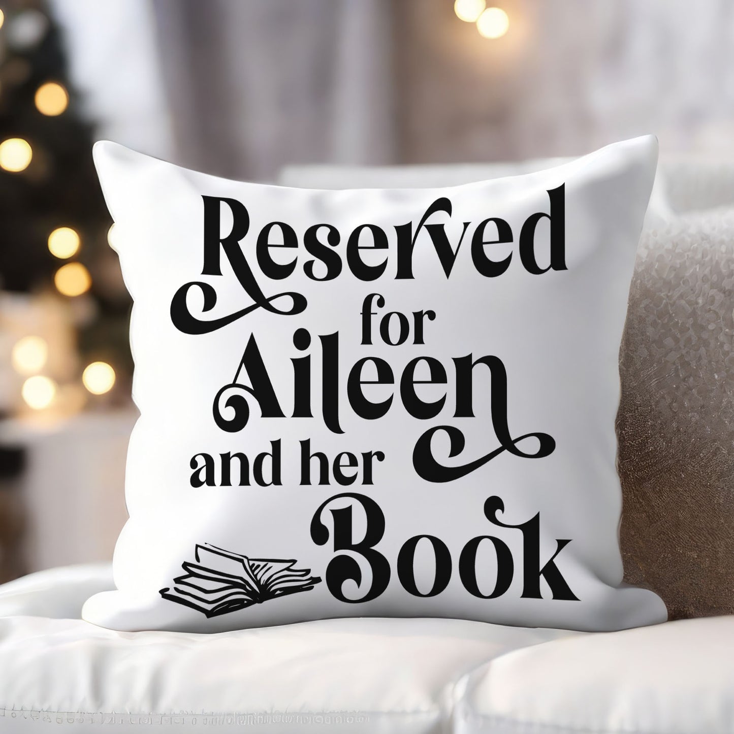 Personalized Pillow for Book Readers - Perfect Gift for Book Lovers!