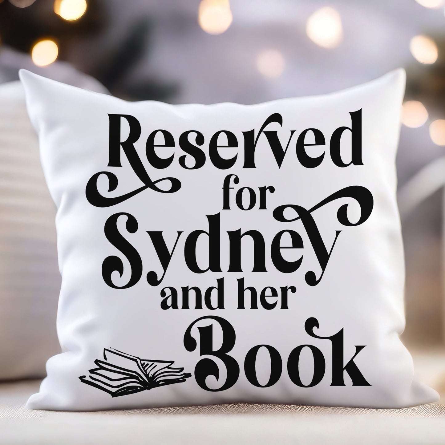 Personalized Pillow for Book Readers - Perfect Gift for Book Lovers!