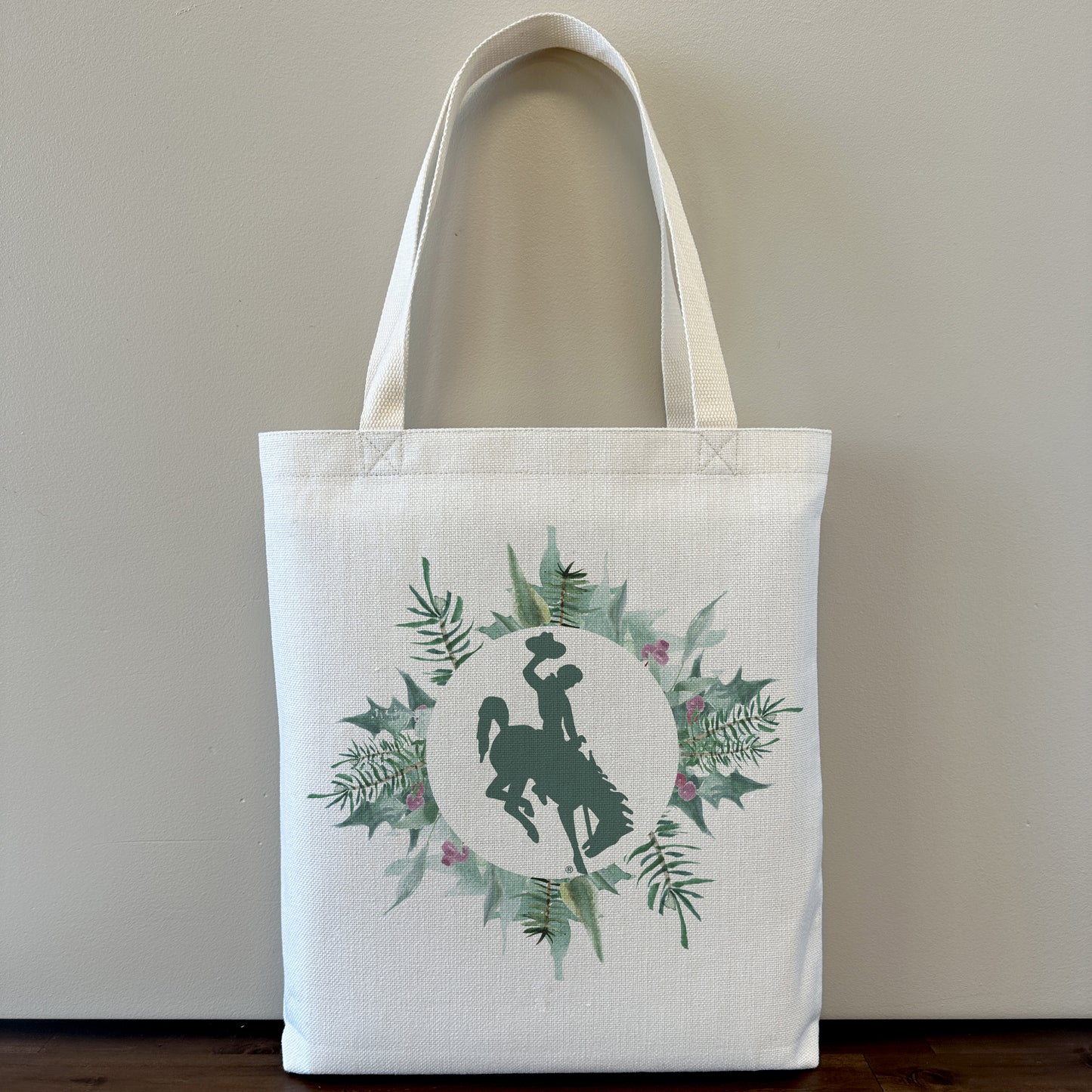 Sugar Plum Winter Bucking Horse Tote