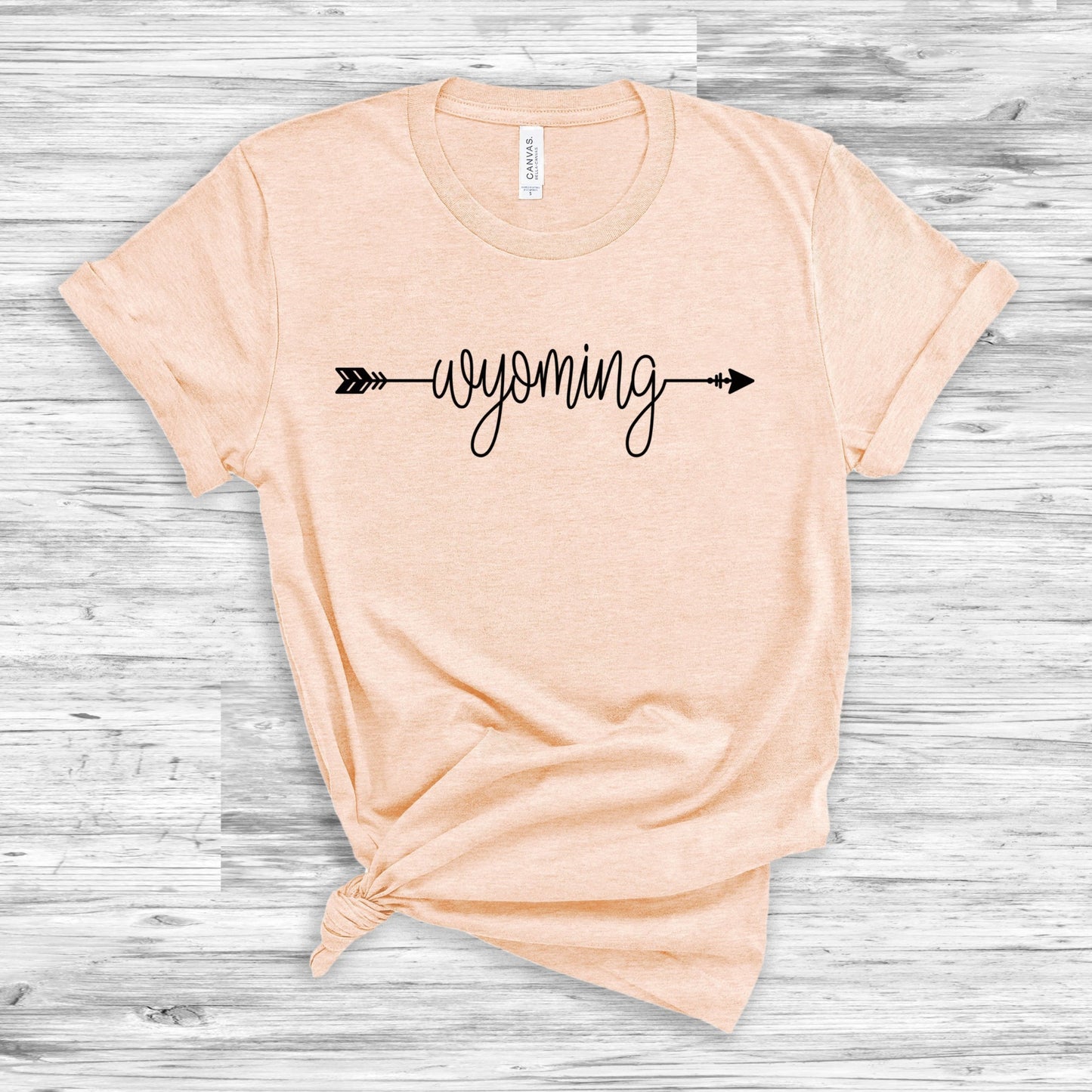 Wyoming Arrows T-shirt heather peach