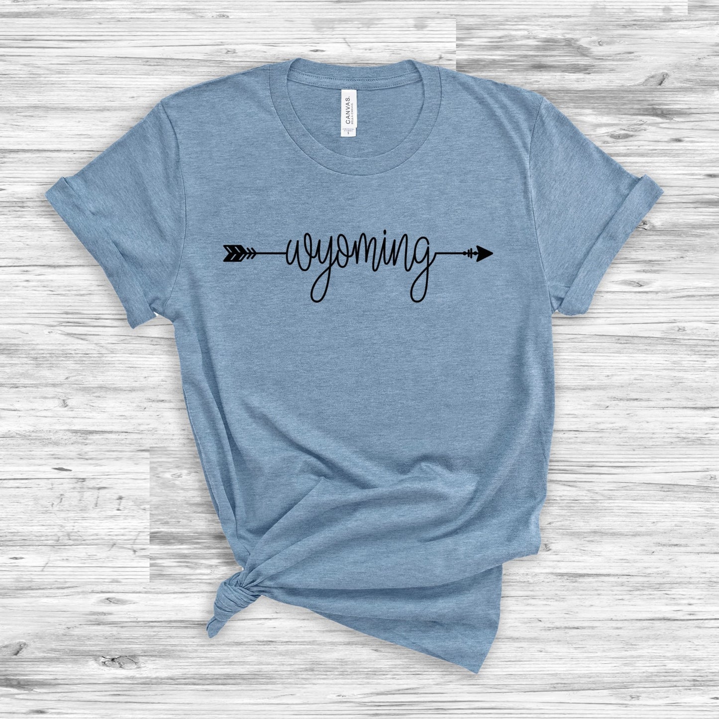 Wyoming Arrows T-shirt heather slate blue