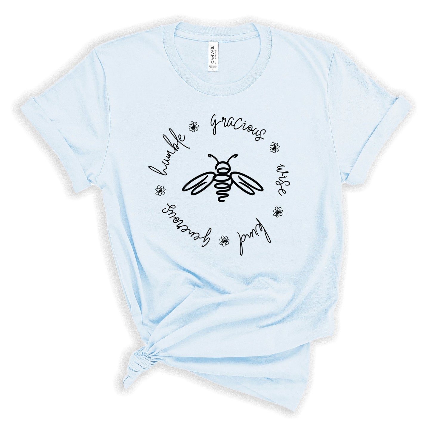 Bee humble T-Shirt heather ice blue