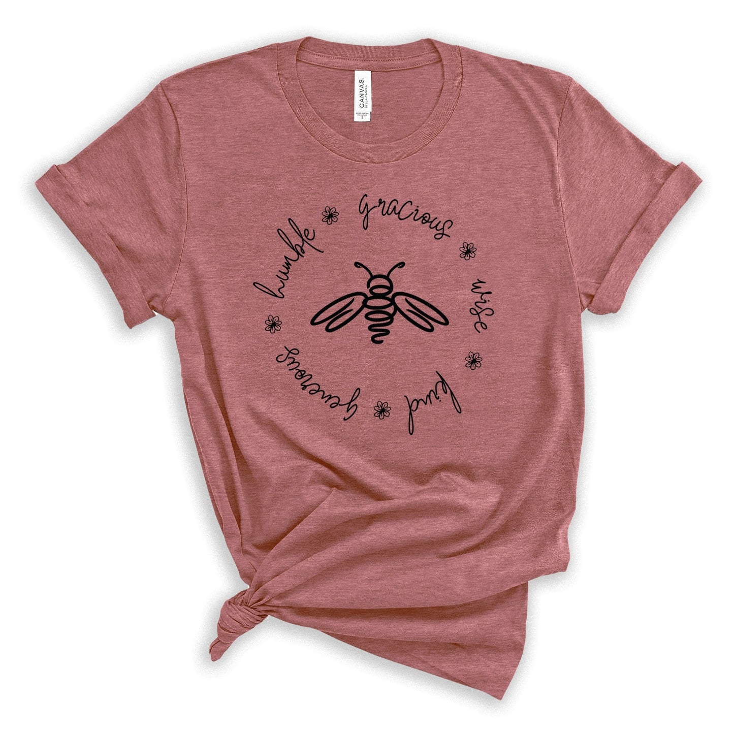Bee humble T-Shirt heather mauve