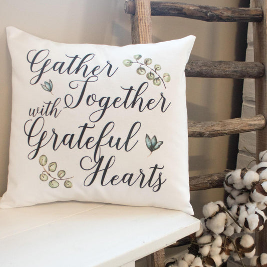 Gather Together Throw Pillow