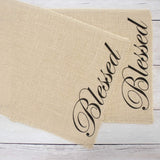 Blessed Burlap Placemats - Rustic Table Decor for Farmhouse Home