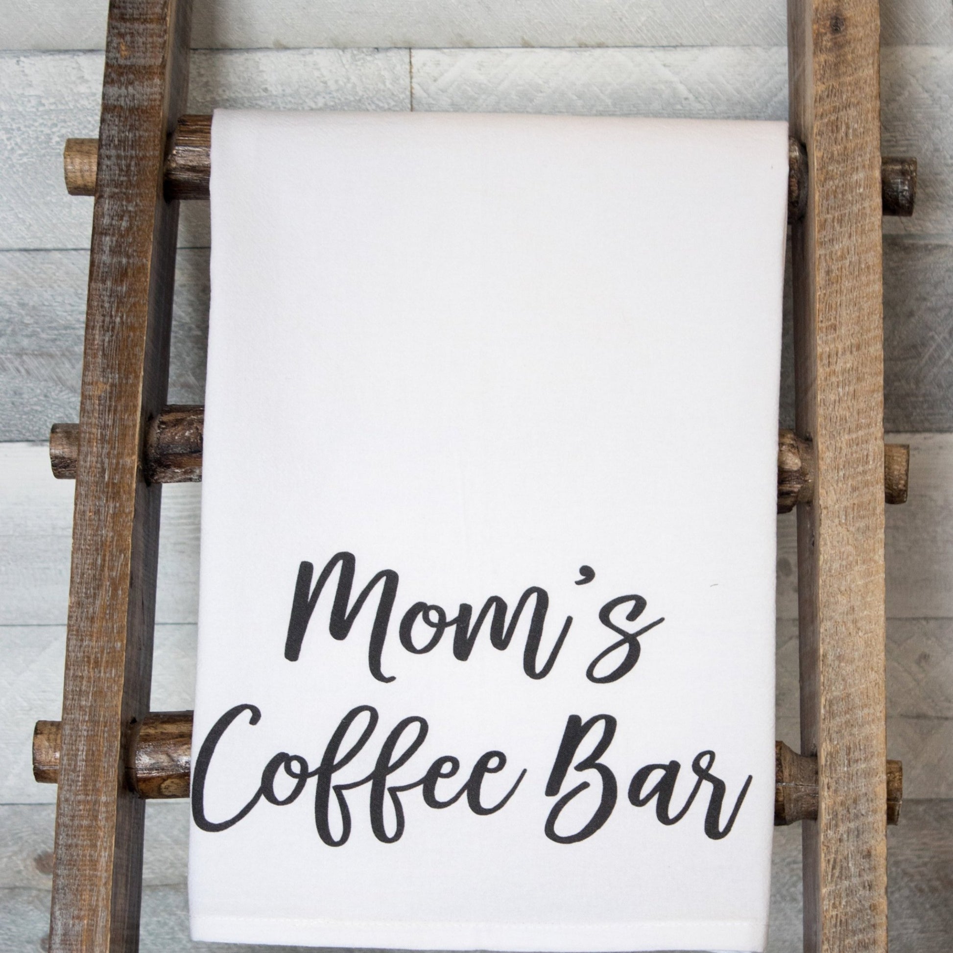 Mom's Coffee Bar - premium tea towel