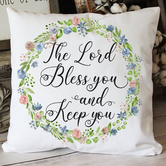 The Lord Bless You and Keep You Throw Pillow