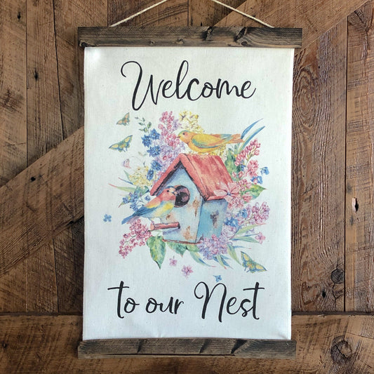 Welcome to Our Nest Canvas Wall Art