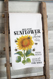 Sunflower Farm Premium Flour Sack Tea Towel - Farmhouse Style gift for garden lover