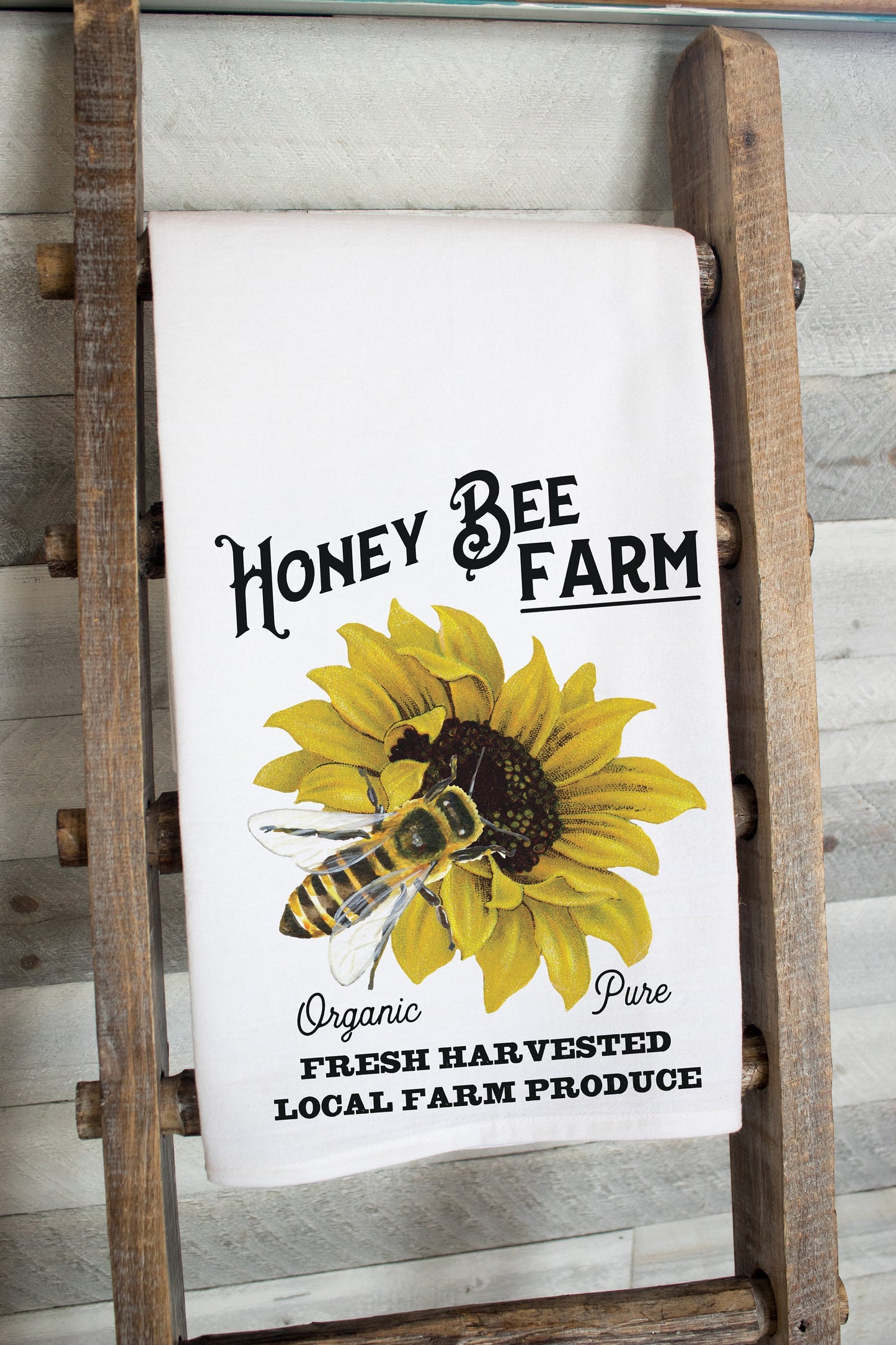 Honey Bee Farm Tea Towel