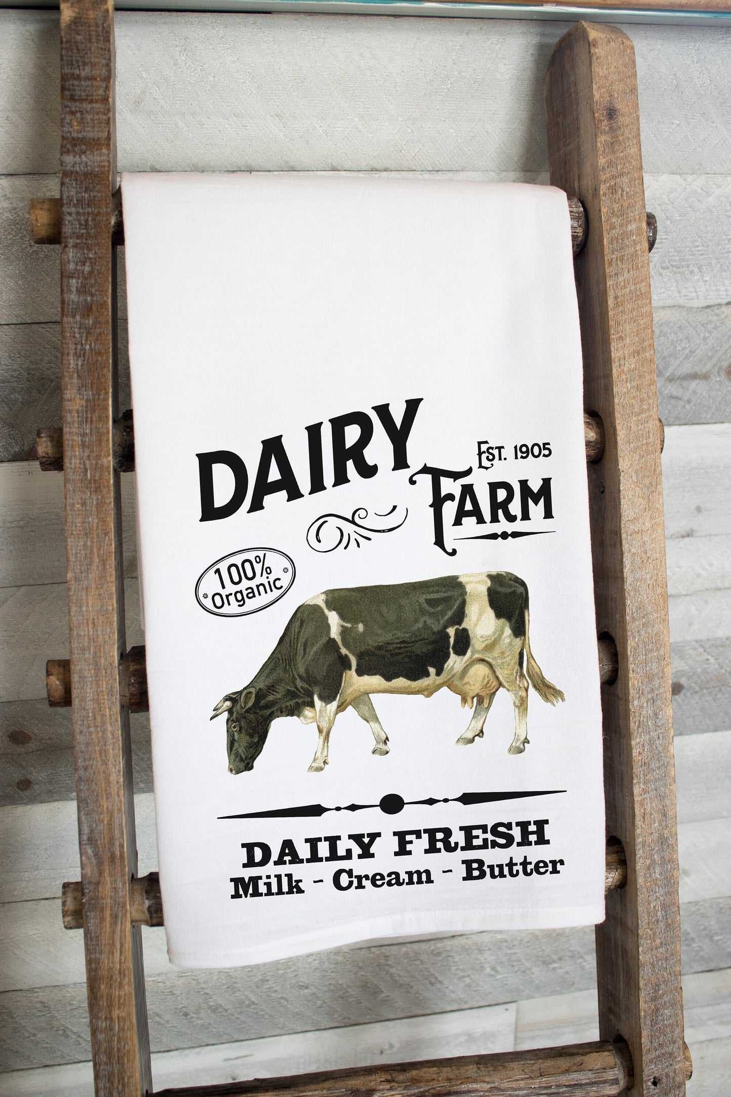 Dairy Farm Farmhouse Style Tea Towel