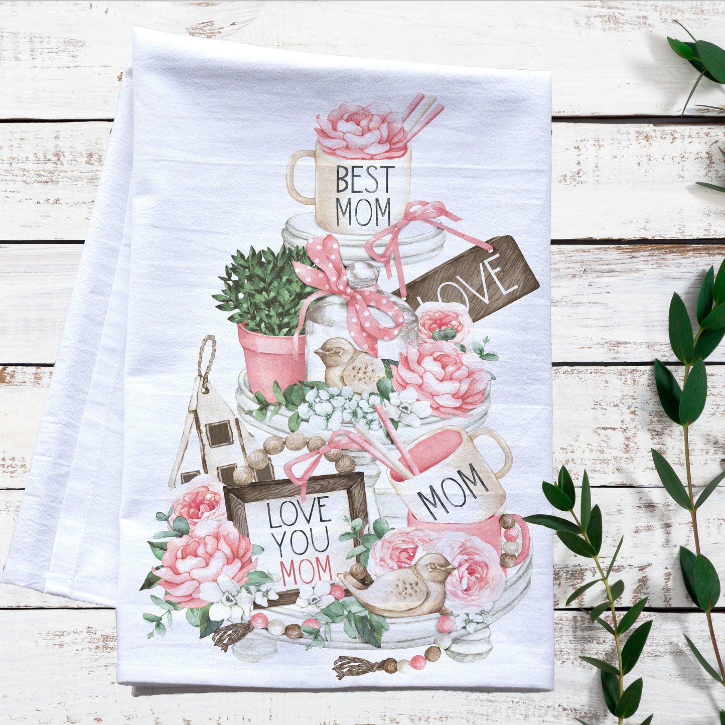 Mom Tier Tray Tea Towel