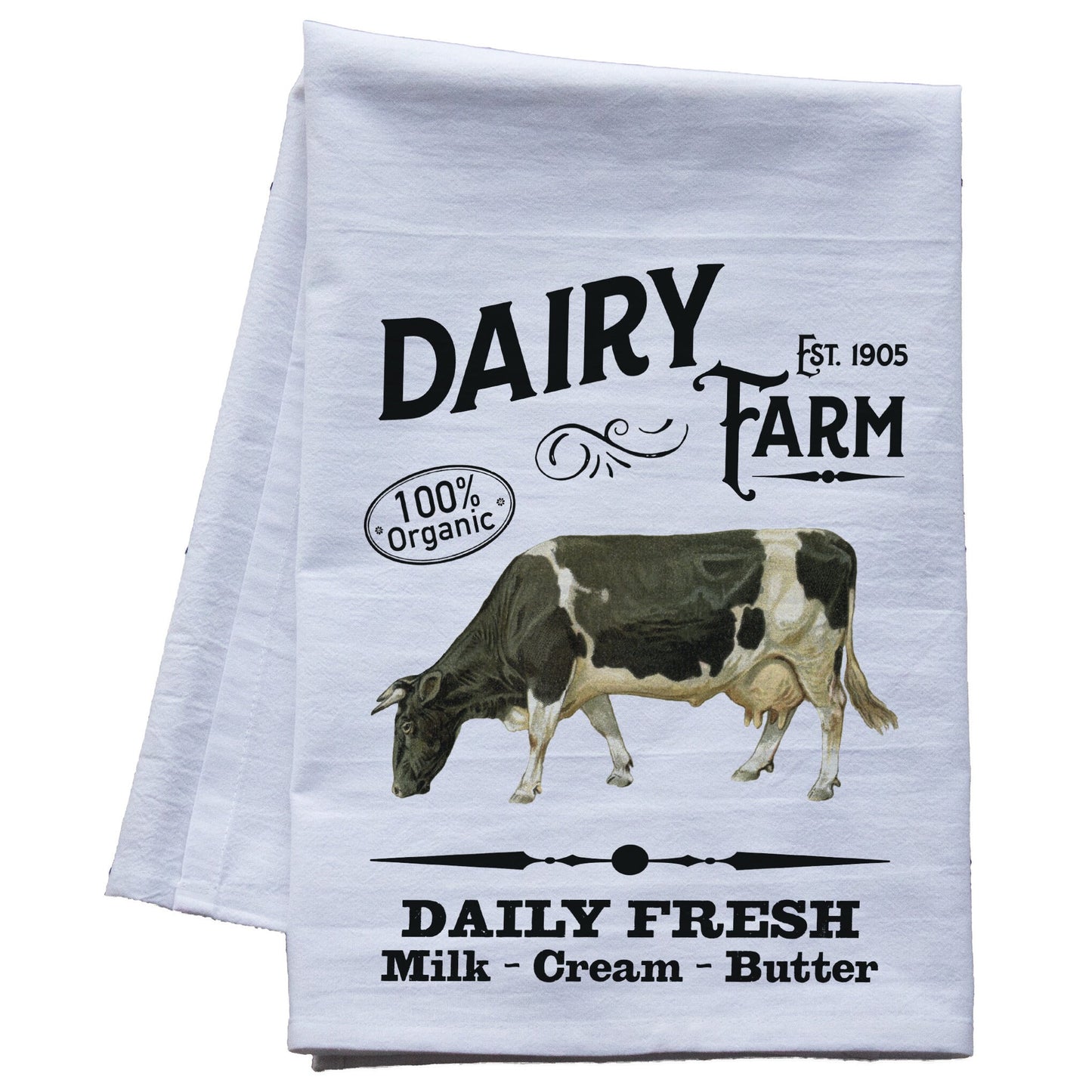 Dairy Farm Farmhouse Style Tea Towel