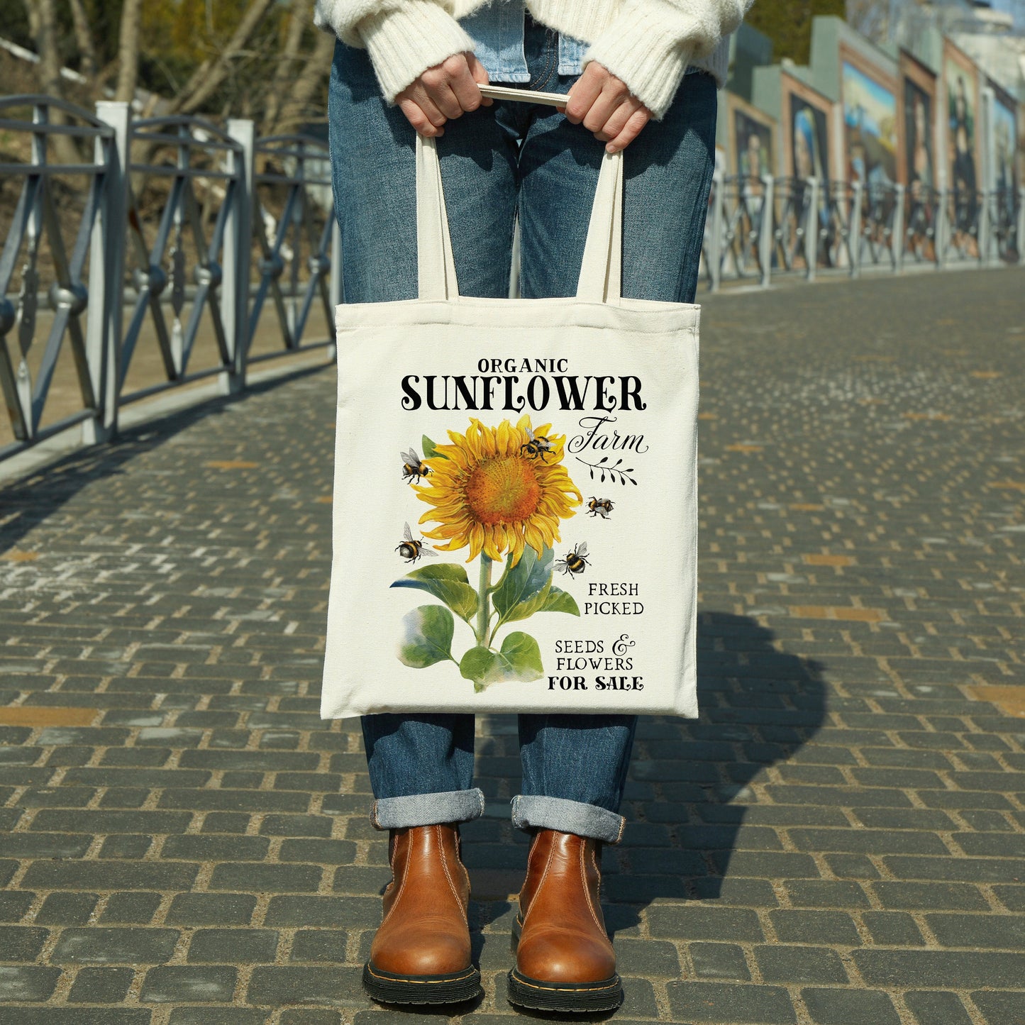 Sunflower Farm Tote Bag