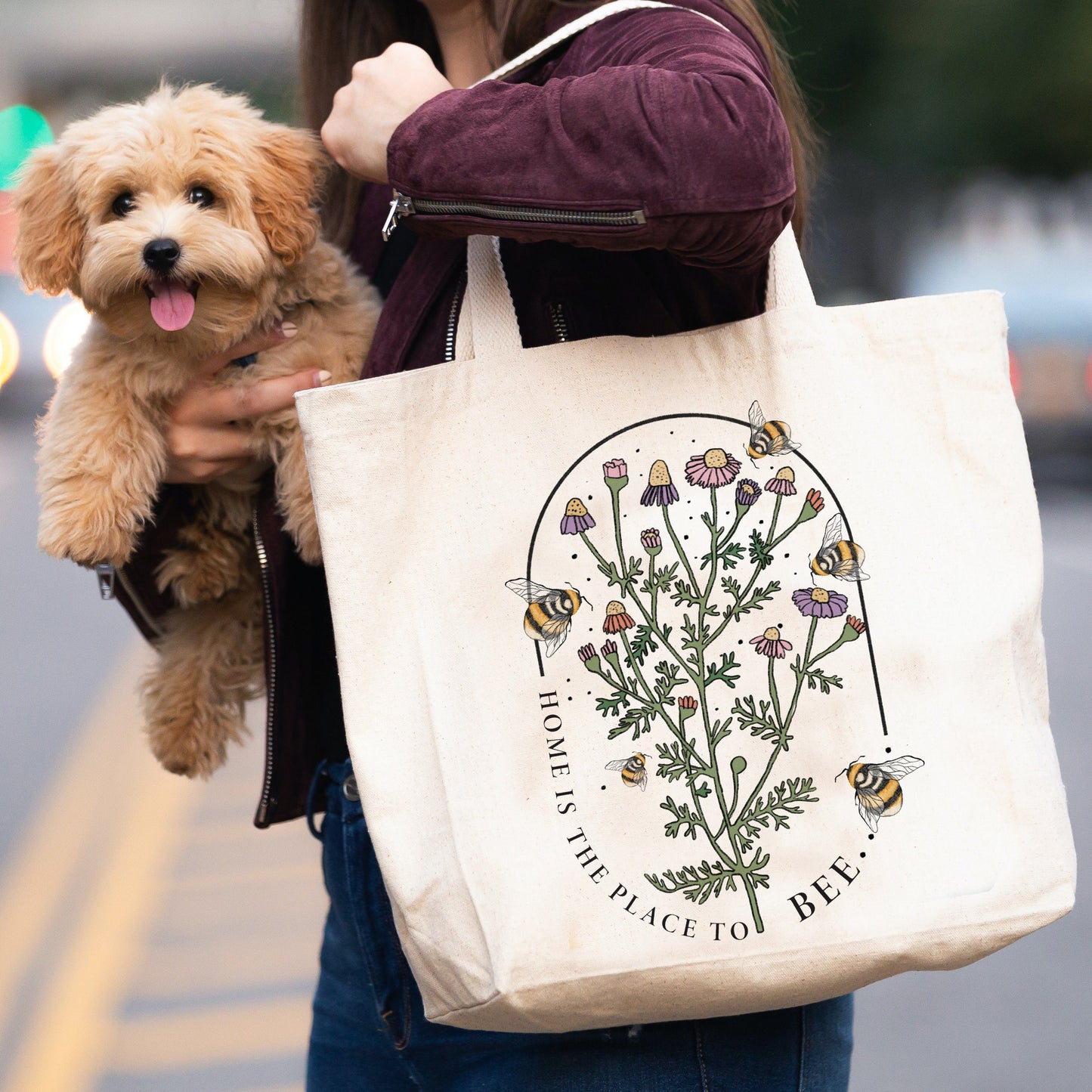 Home Is The Place To Bee Tote Bag
