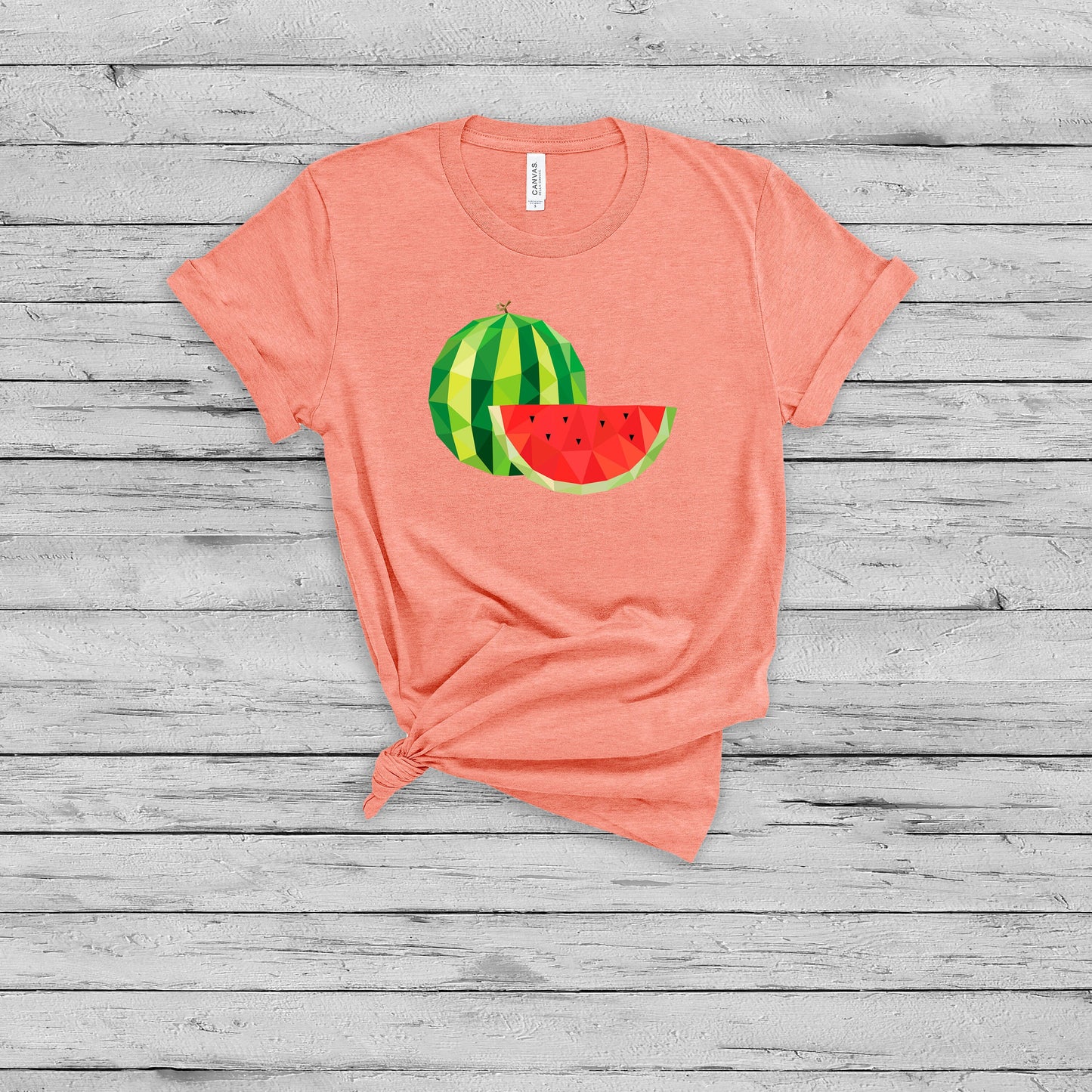 Pixelated Watermelon Graphic T-Shirt