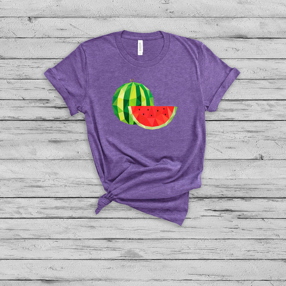 Pixelated Watermelon Graphic T-Shirt