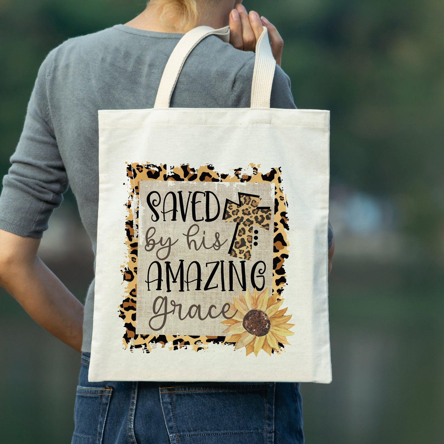 His Amazing Grace Tote Bag