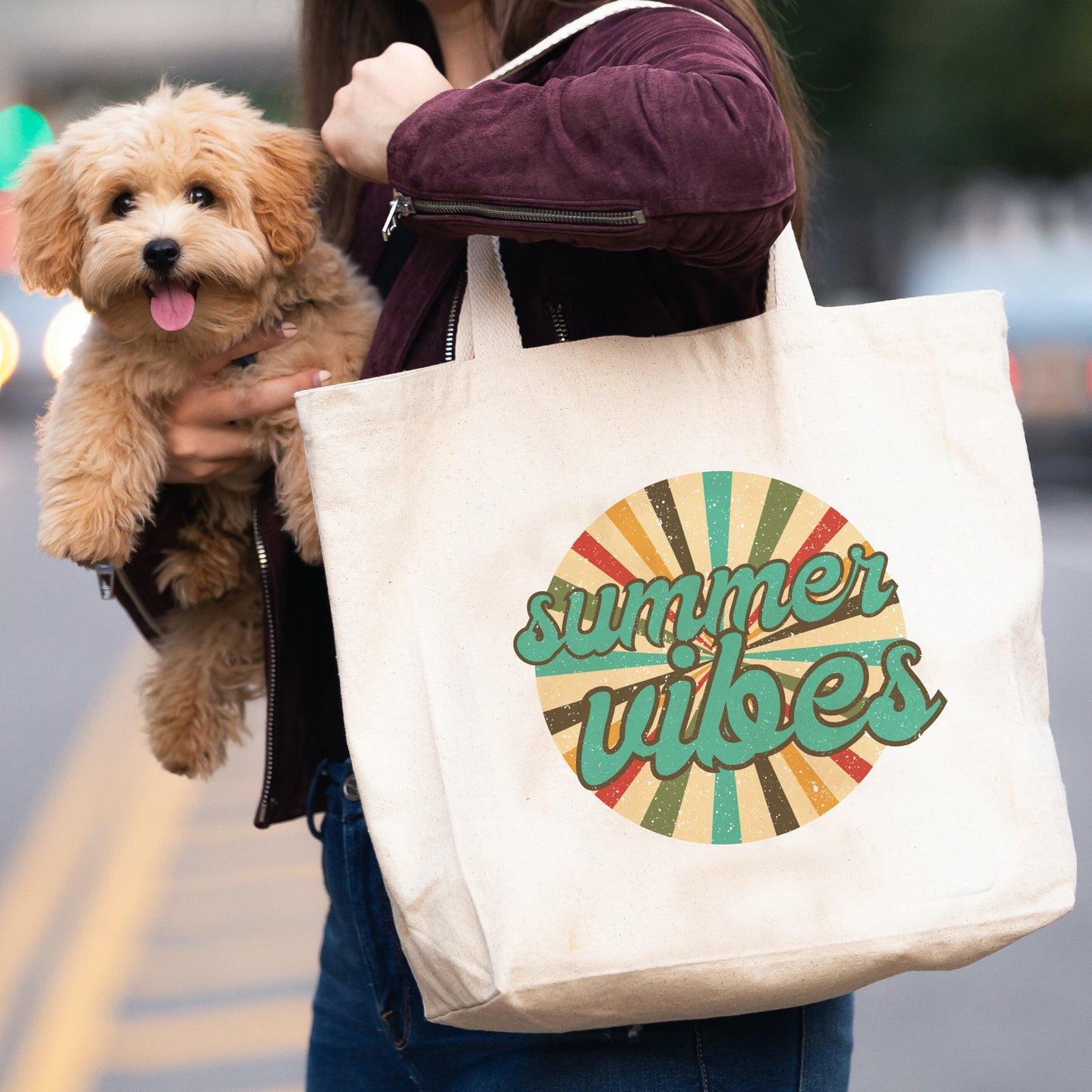 Retro Summer Vibes Tote Bag