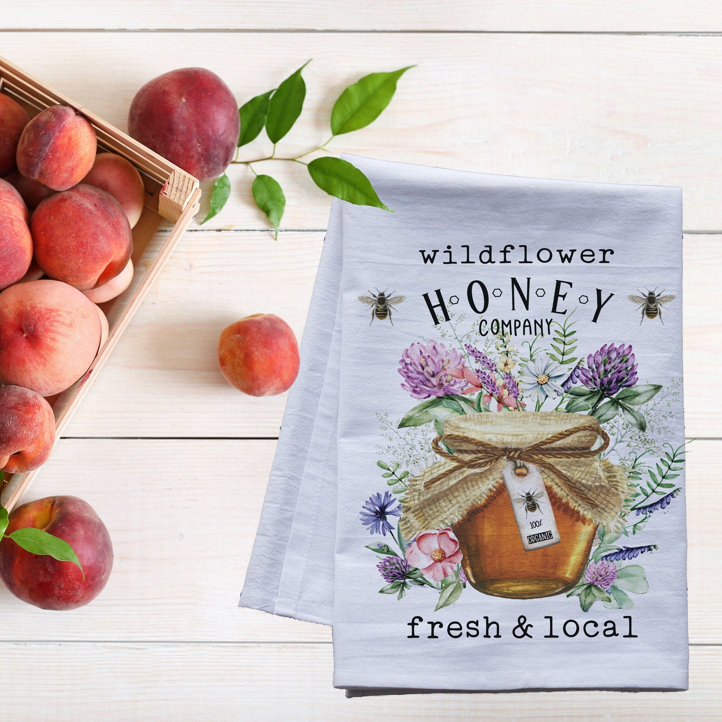 Fresh Wildflower Honey Tea Towel