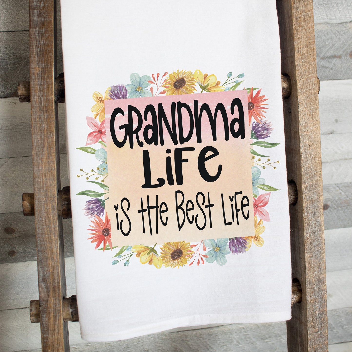 Grandma Life Tea Towel