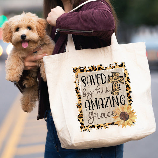 His Amazing Grace Tote Bag