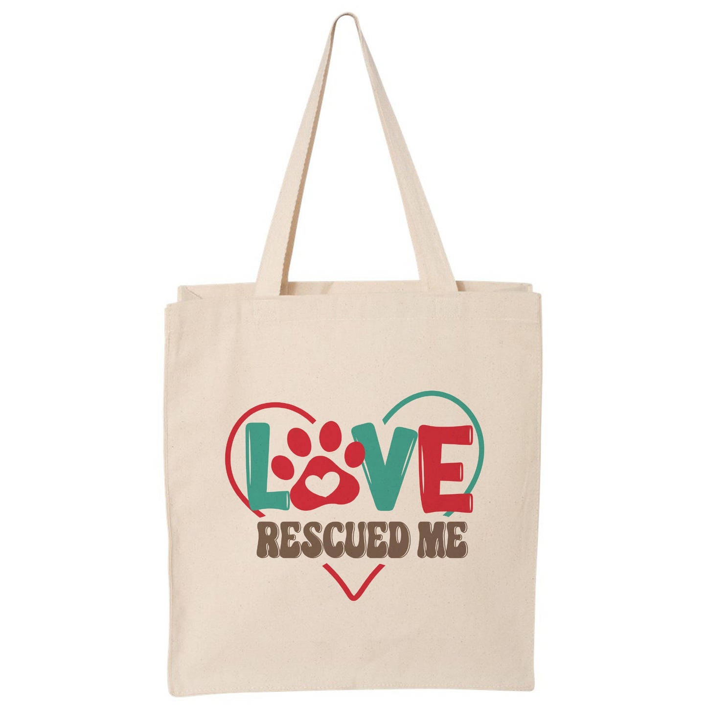 Love Rescued Me Tote Bag