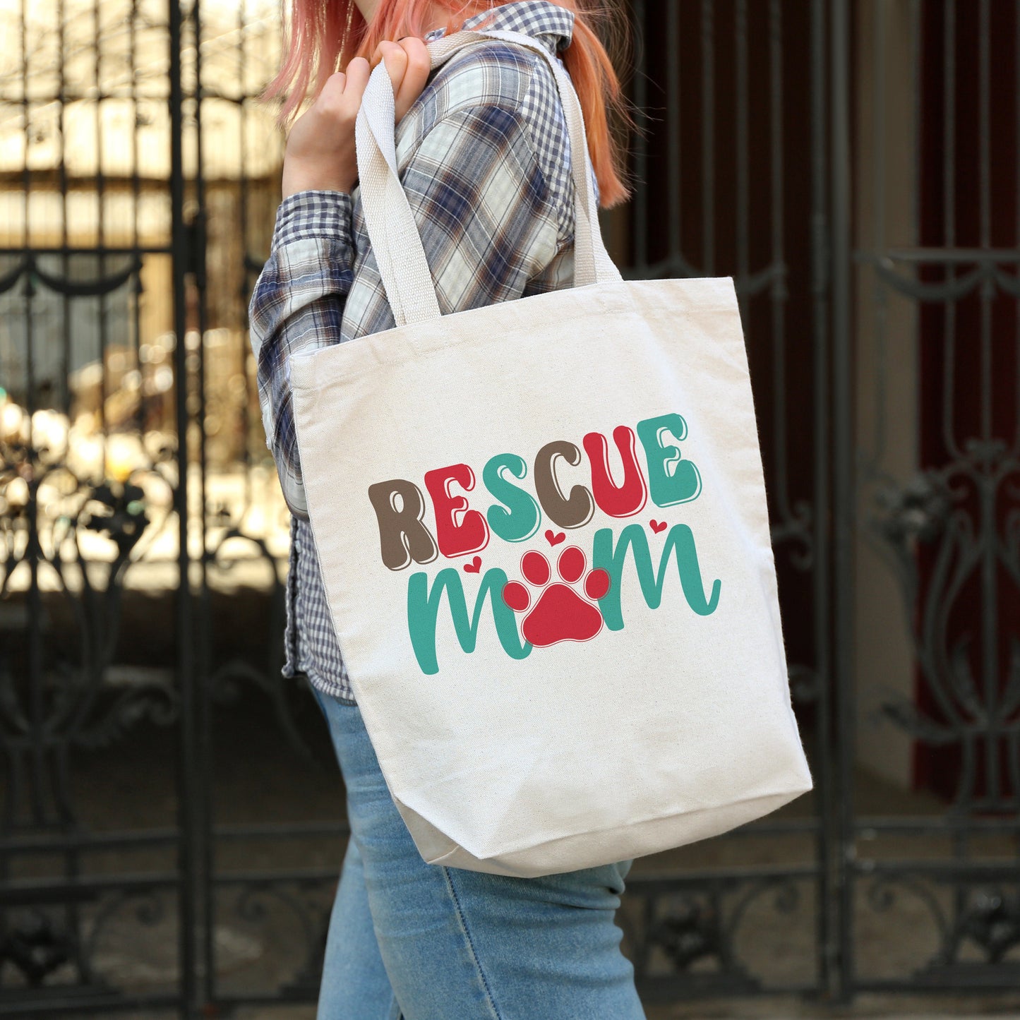 Rescue Mom Tote Bag