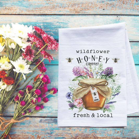 Fresh Wildflower Honey Tea Towel