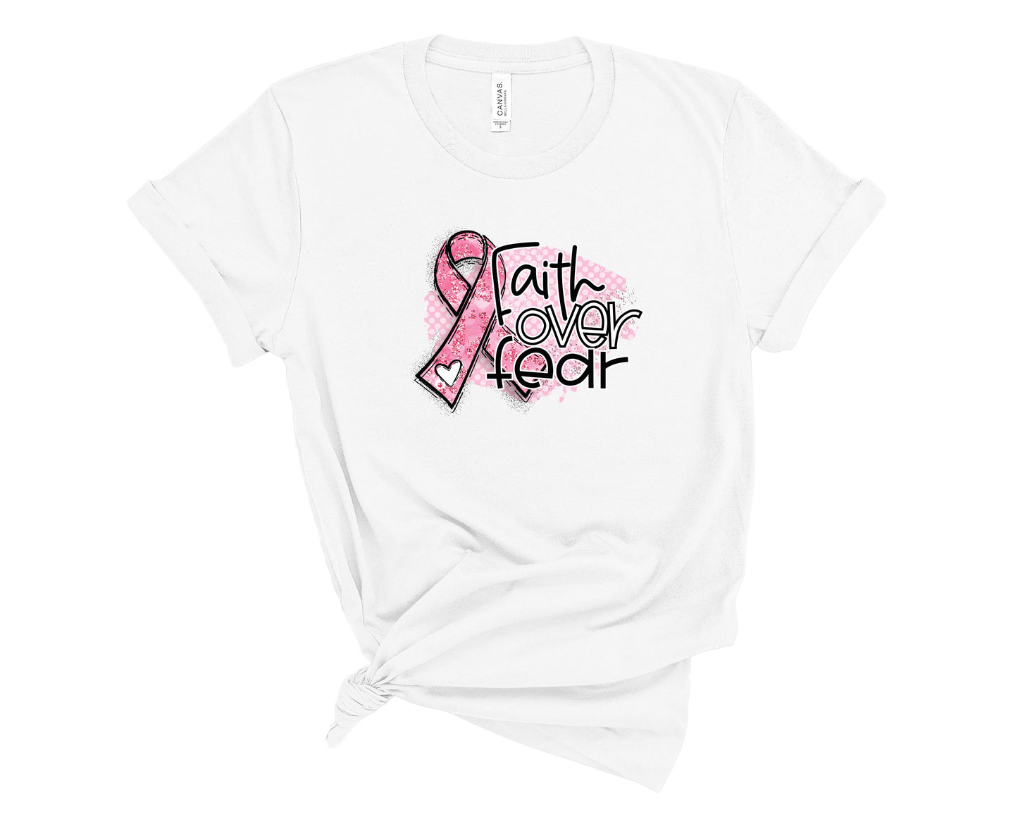 Faith Over Fear Cancer Awareness T-Shirt