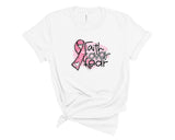 Faith Over Fear (Pink Ribbon) - cancer awareness tee