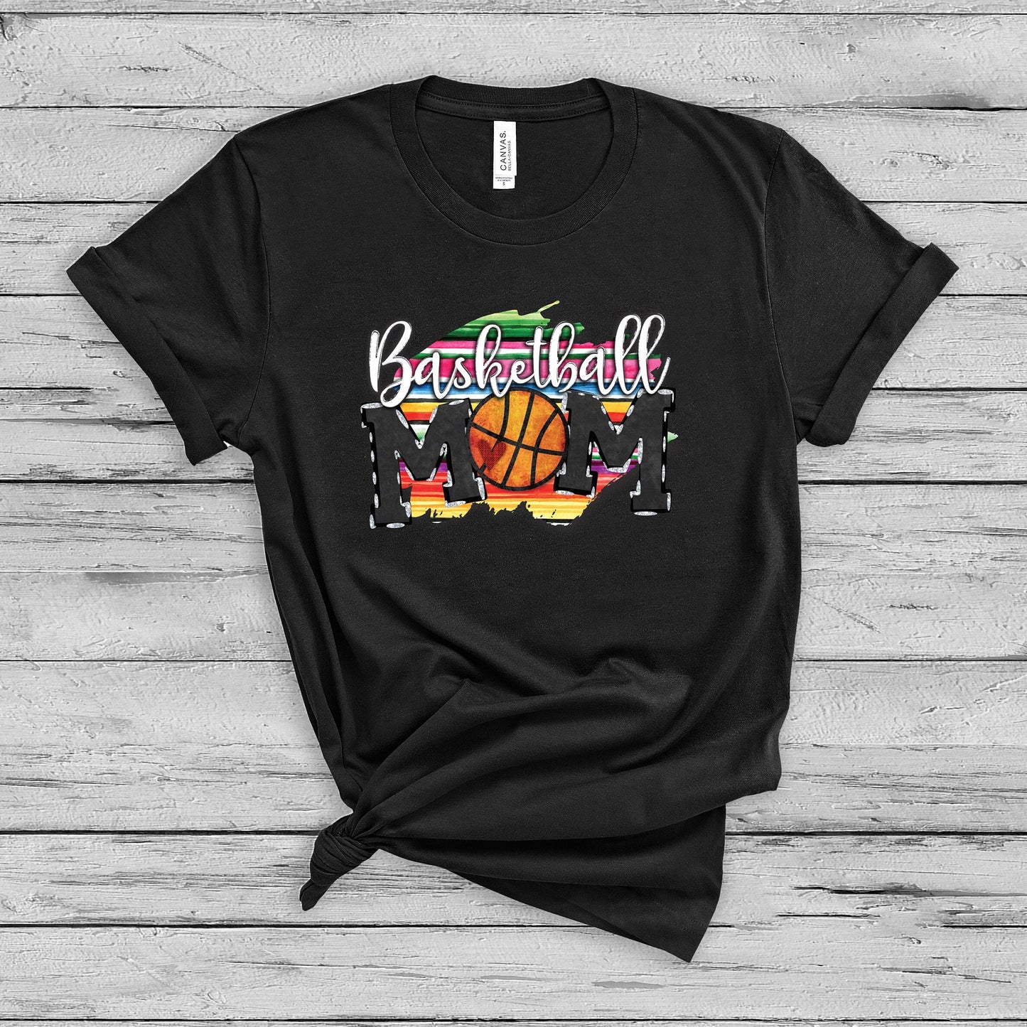 Basketball Mom Serape T-Shirt