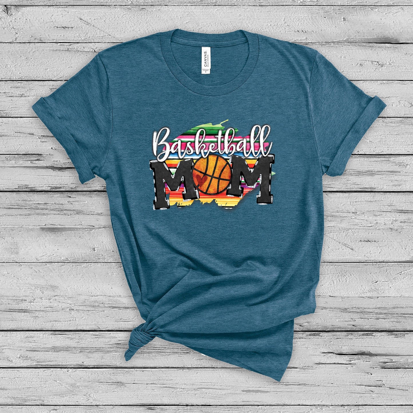 Basketball Mom Serape T-Shirt