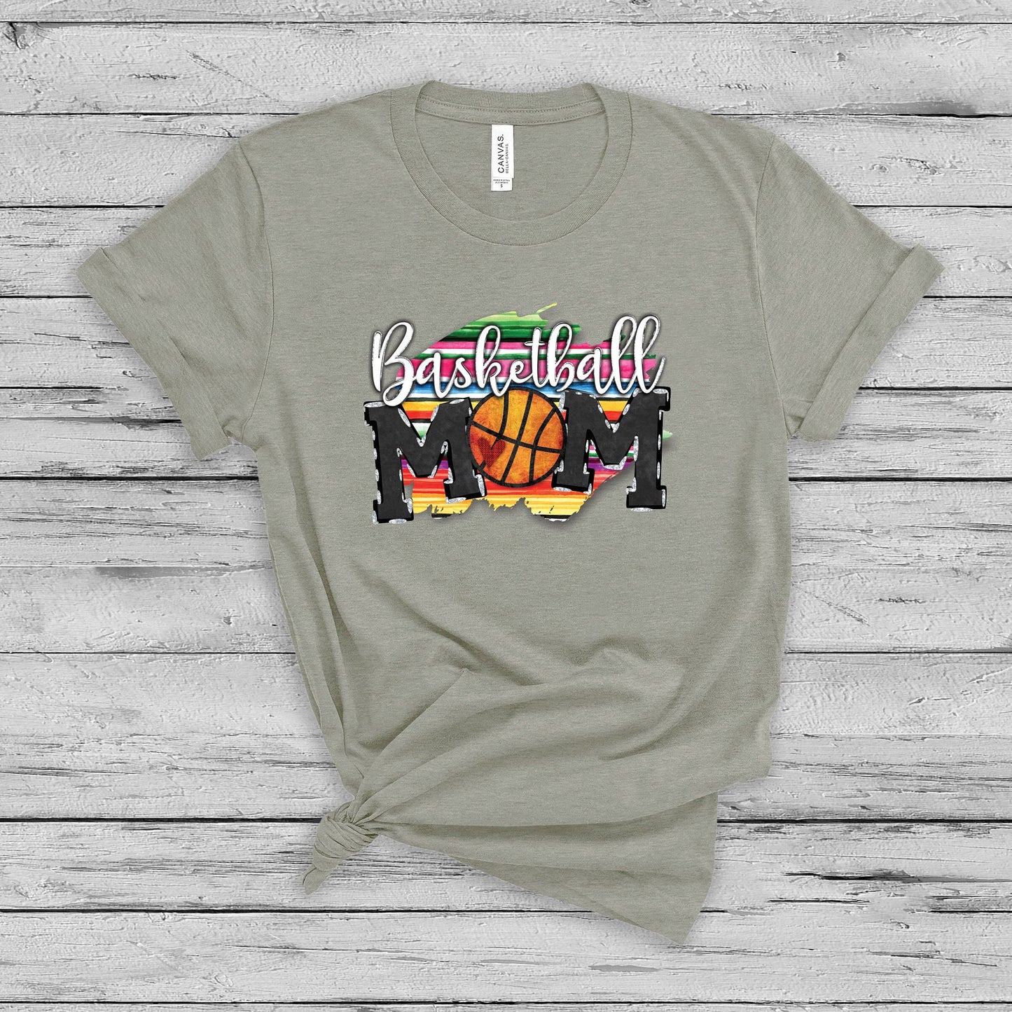 Basketball Mom Serape T-Shirt