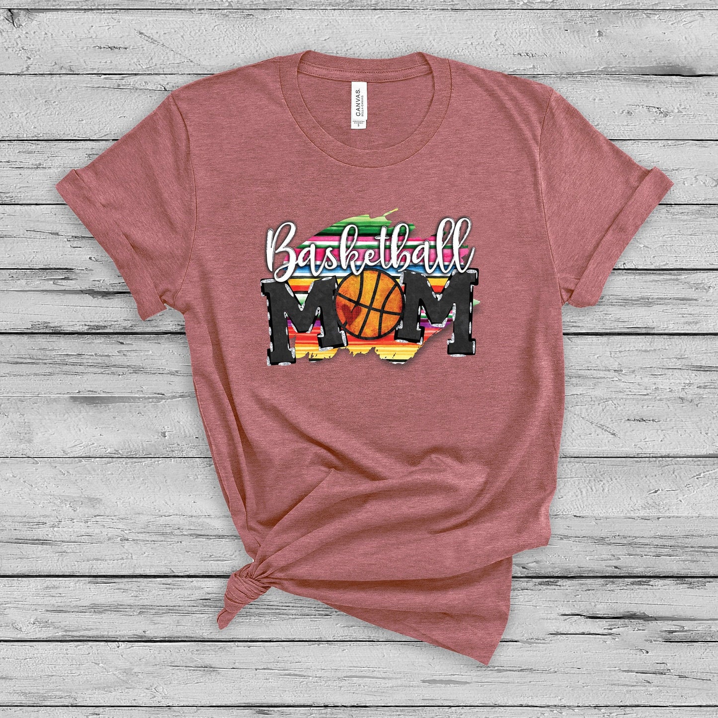 Basketball Mom Serape T-Shirt