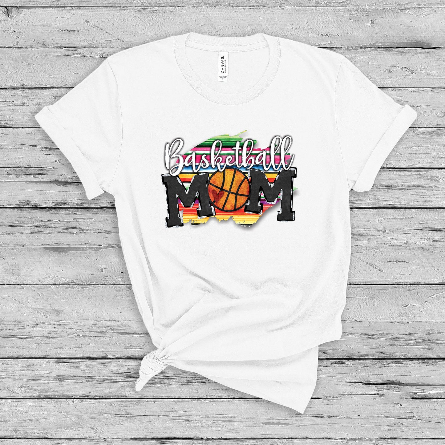 Basketball Mom Serape T-Shirt