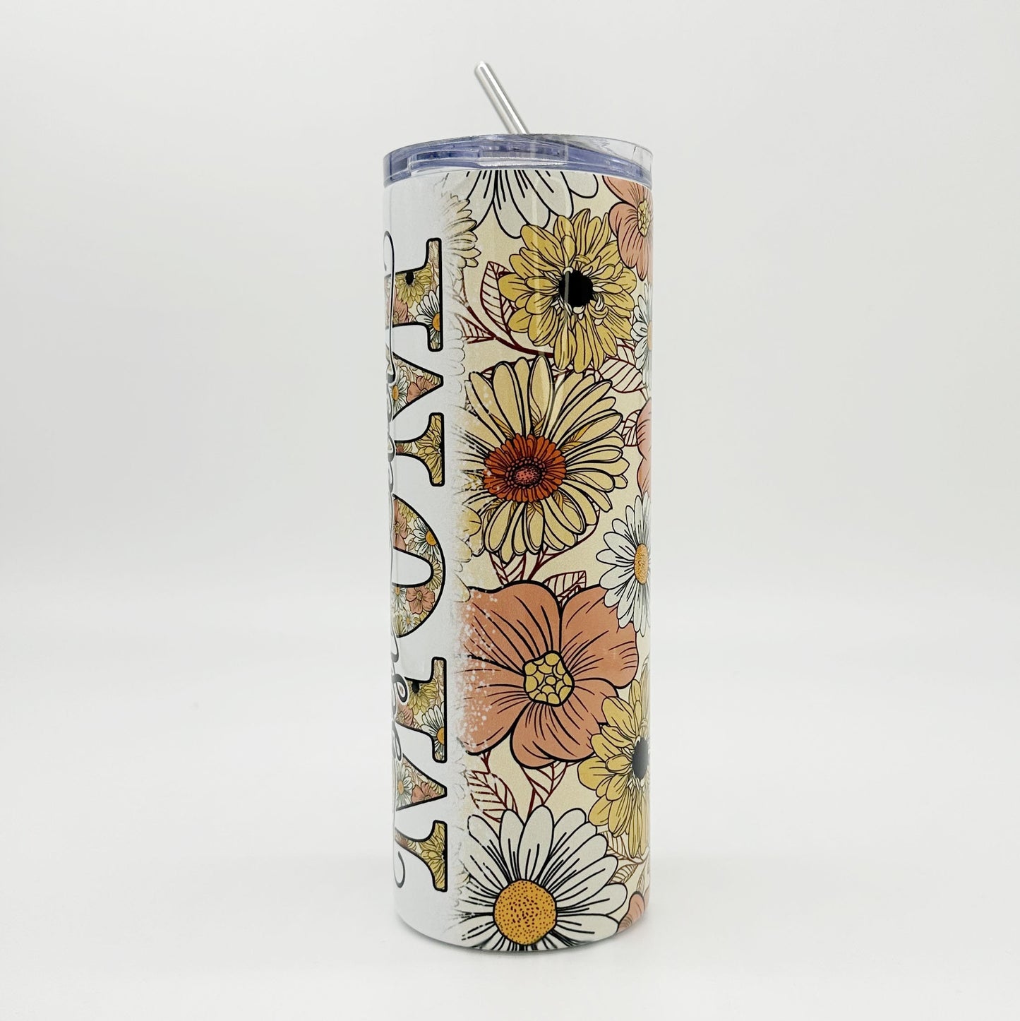 Best Mom Ever Vintage Floral Tumbler