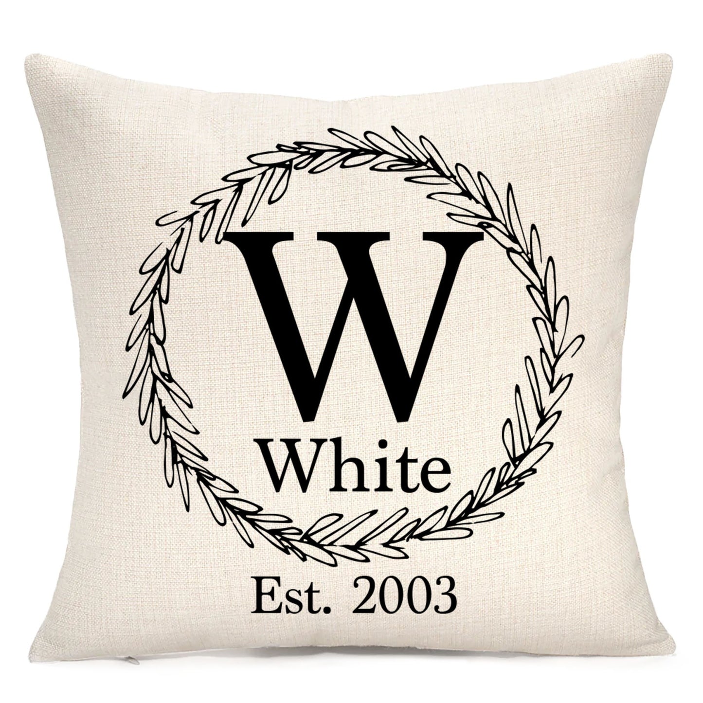 Personalized Monogrammed Throw Pillow