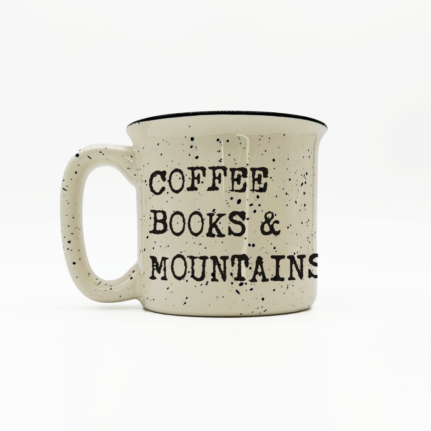 Books Coffee Mountains Camp Style Ceramic Coffee Mug
