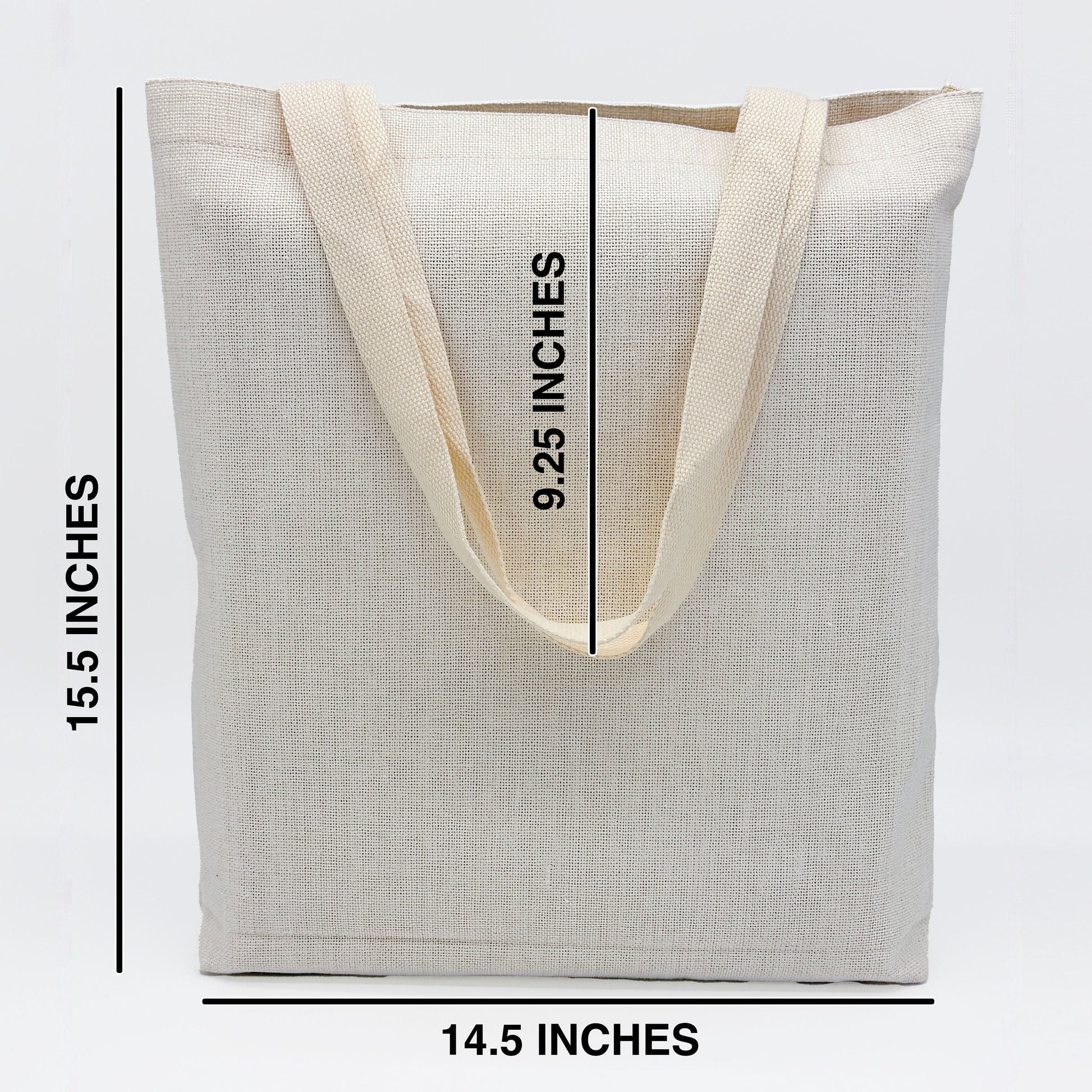 a tote bag size guide for a tote bag